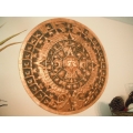 Hand Hammered Brass Mayan Calendar